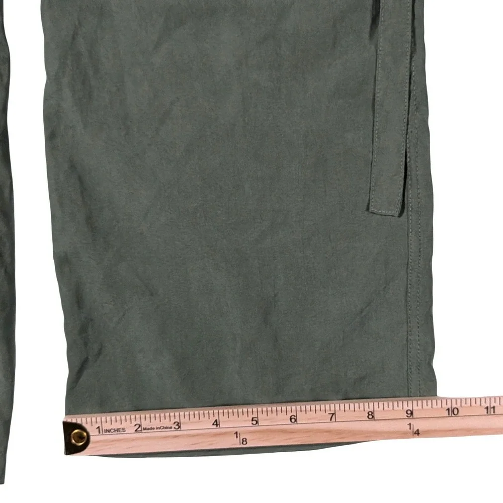 Love Poem by Block Green Wide Leg Cargo Pants Utility Gorpcore Streetwear Sz S